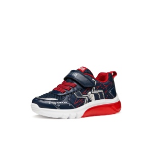 Geox Pantofi sport baieti Ciberdron Boy Navy Red încălțăminte copii bigstep