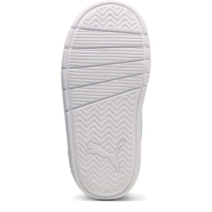 Pantofi sport băieți Puma Courtflex V3 Mesh Inf Blue Jewel-Lucite - vedere de sus și talpa - 398086/19
