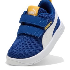Pantofi sport băieți Courtflex V3 Mesh Inf Clyde Royal PUMA White — vedere în perspectivă