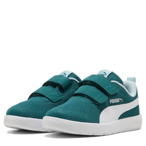 Pantofi sport băieți Courtflex V3 Mesh PS Emerald Ice-Puma White