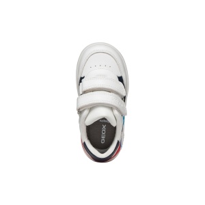 Geox Pantofi sport baieti Eclyper Boy White Red B655LC-000BC-C0050 incaltaminte copii bigstep