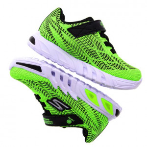 Skechers Pantofi sport Baieti Flex Glow Elite Lime Black N incaltaminte copii bigstep