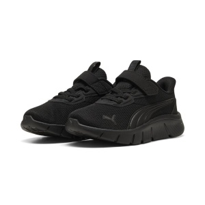 Pantofi sport Puma pentru baieti, negri, model FlexFocus Modern AC+ PS PUMA Black 401519-06 inchidere cu scai, talpă EVA flexibilă