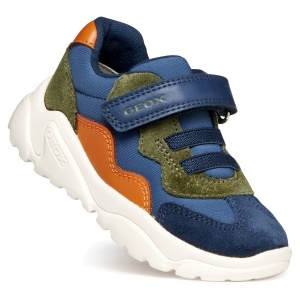 Pantofi sport băieți Geox Ciufciuf Boy Lt Navy/Orange - B455RB/0FU22/CB42T - unghi