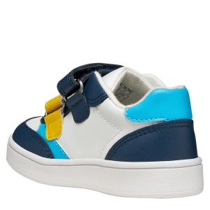 Pantofi sport băieți Geox Eclyper Boy Lt Navy White — vedere din spate