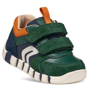 Pantofi sport băieți Geox Iupidoo Boy Forest/Orange - B3555D/05422/C3P2T - unghi