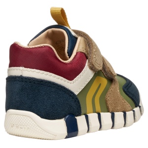 Pantofi sport băieți Geox Iupidoo Navy Pistachio - vedere din față - B3555D/05422/CF4E3