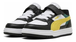 Pantofi sport baieti Puma Caven III Block AC+ PS PUMA Black-Citrus Bloom-PUMA White
