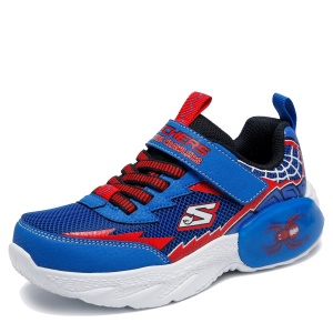 Pantofi sport băieți Skechers Creature Crawlers Blue Red — vedere laterală detaliată
