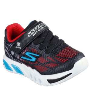 Pantofi sport băieți Skechers Flex Glow Elite Black Red - Img 2