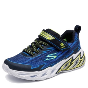 Pantofi sport băieți Skechers Light Storm 2.0 Black Blue — vedere laterală detaliată