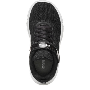 Pantofi sport fete Geox Aril Girl Black — vedere de sus