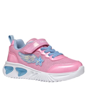 Pantofi sport fete Geox Assister Pink Lt Sky — vedere în perspectivă