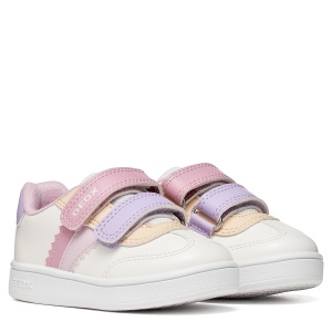 Pantofi sport fete Geox Eclyper Girl Optic White/Nude - B665MA/000BC/C1R8Z - perechea