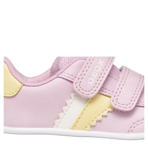 Pantofi sport fete Geox Eclyper Girl Pink/Lt Yellow - B665MA/000BC/CE82M - detaliu