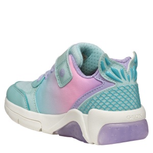 Pantofi sport fete Geox Fadinlight Watersea Lilac — vedere din spate