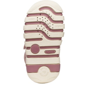 Pantofi sport fete Geox Iupidoo Girl Antique Rose/Platinu - B5658B/0DHBC/C8A2U - talpă