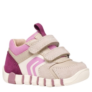 Pantofi sport fete Geox Iupidoo Girl Beige/Dk Pink