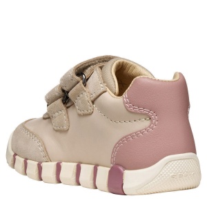 Pantofi sport fete Geox Iupidoo Girl Papyrus Lt Rose — vedere din spate