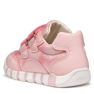 Pantofi sport fete Geox Iupidoo Girl Salmon — vedere din spate