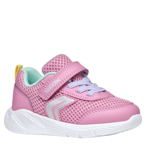 Pantofi sport fete Geox Sprintye Girl Pink Watersea — vedere în perspectivă