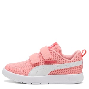 Pantofi sport fete Puma Courtflex V3 Mesh PS Pink Fruit PUMA White — vedere laterală