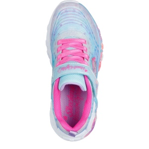 Pantofi sport fete Skechers Eternal Heart Lights Blue Multi mărimi 27-30 — vedere de sus