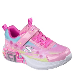 Pantofi sport fete Skechers Garage - Glam Racer Roz - 304351L/PKMT - profil