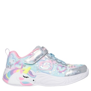 Pantofi sport fete Skechers Heart Sparkles Silver Multi