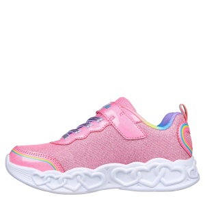 Pantofi sport fete Skechers Infinite Heart Lights Pink Multi - 68834