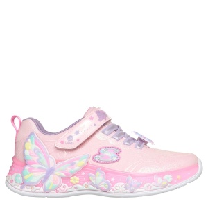 Pantofi sport fete Skechers S-Lights Butterfly Bliss Pink