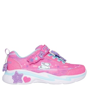 Pantofi sport fete Skechers Snuggle Sneaks Skech Squad Pink Multi