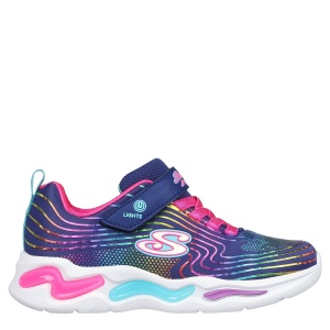 Pantofi sport fete Skechers Wavy Beams Navy Multi