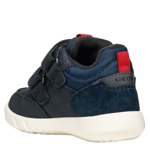 Pantofi sport impermeabili băieți Geox Hyroo Boy Wpf Navy Red — vedere din spate