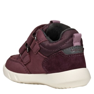 Pantofi sport impermeabili fete Geox Hyroo Wpf Burgundy Rose — vedere din spate