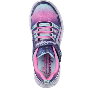 Pantofi sport Skechers Heart Lights Rainbow Lux Navy - Img 4