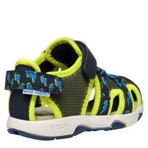 Sandale băieți Geox Multy Boy Pistachio Navy — vedere din față