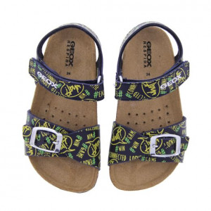 Sandale Baieti Ghita B.B Navy Fluo Yellow - Img 3