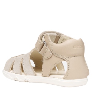 Sandale fete Geox Sandal Steppieup G Beige — vedere din spate