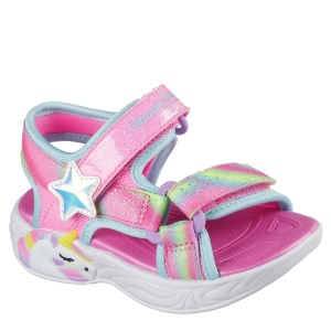 Sandale fete Skechers Unicorn Dreams Sandal Pink Multi - 303107N/PKMT