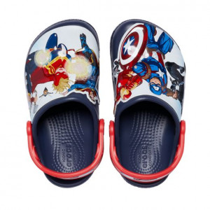 Crocs Sandale plaja Baieti Crocs Avengers Patch Clog T Navy incaltaminte copii bigstep