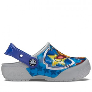 Sandale plaja baieti Fl Paw Patrol Patch Kids Clog Light Grey