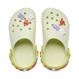 Papuci fete Crocs Friendship Bracelet Frothy Green încălțăminte copii bigstep
