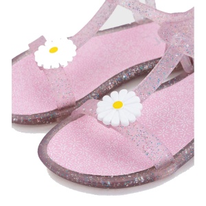 Sandale plajă fete Igor Tricia Floral Rosa Multi Glitter - Img 2