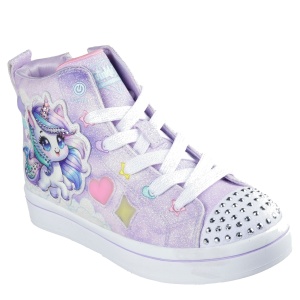Teniși fete Skechers Twi Lites Unicorn Kitty Lavender mărimi 27-30 - Img 2