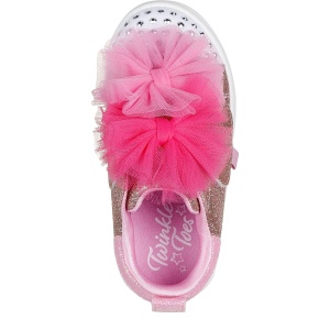 Teniși fete Skechers TwiLites 2.0 Tutu Cute Rose Gold - vedere de sus - 314389N/RSGD