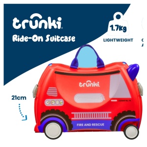 Valiza copii Trunki Glide Frank Red - TRU-SUI-WW-FR-CW - unghi 2
