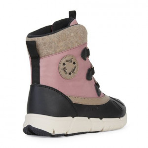 Geox Apreschi Fete J Flexyper G.B Black Pink colectia Amphibiox