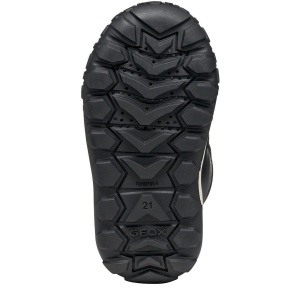 Apreschi impermeabil băieți Geox Trekkyup Boy B Abx Black Red — talpa