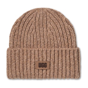 Caciula fete UGG K Chunky Rib Beanie Camel
